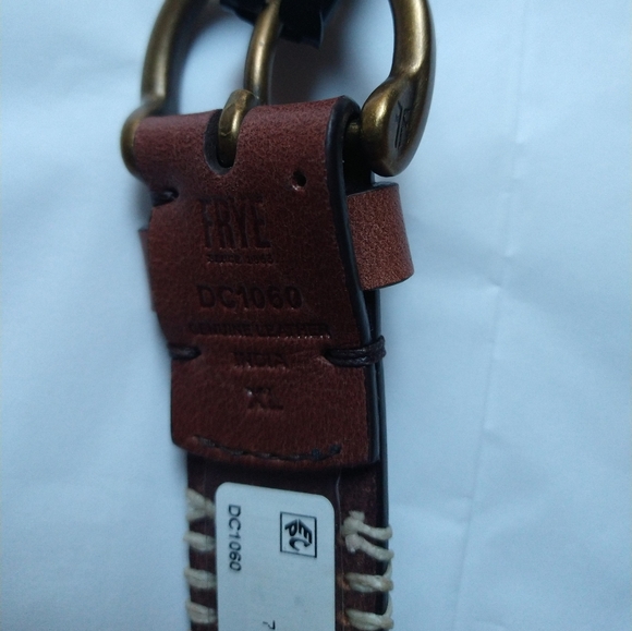 FRYE 30MM embroidered genuine leather women's belt - Picture 7 of 9